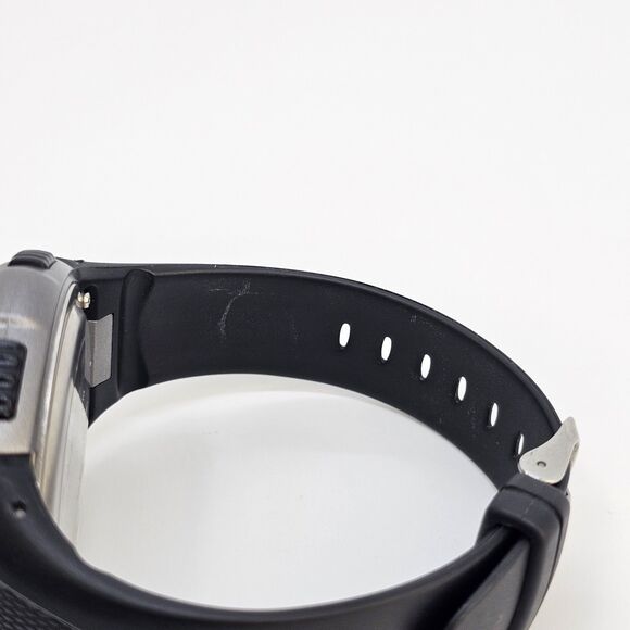 52MM Men's Digital Watch Black Plastic Band Straps New Battery - Picture 14 of 15